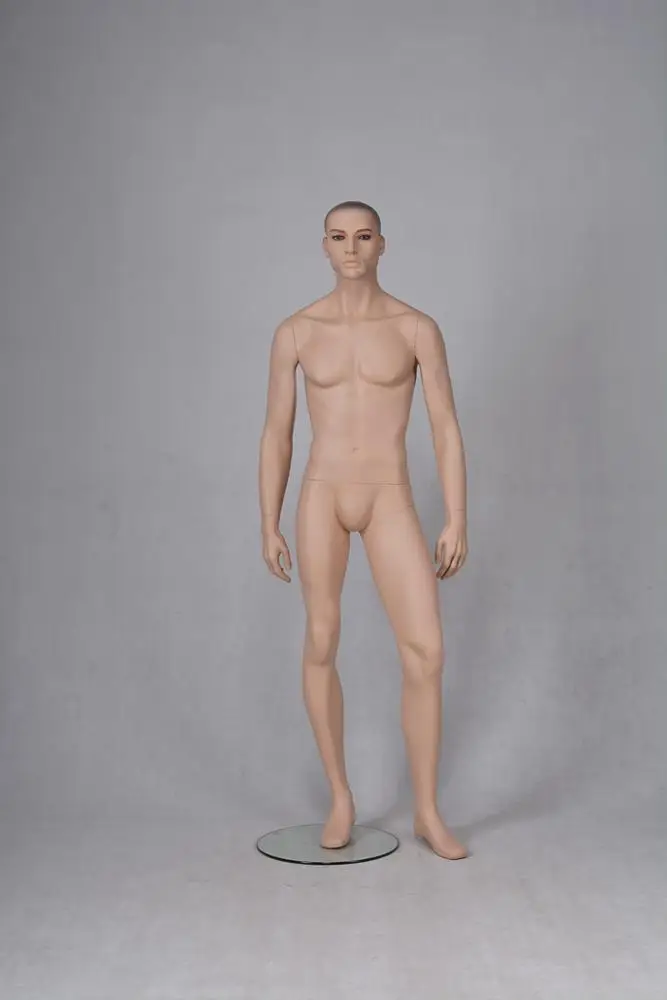 Sexy male mannequins homme clothes dummy makeup mannequin male with hair and face