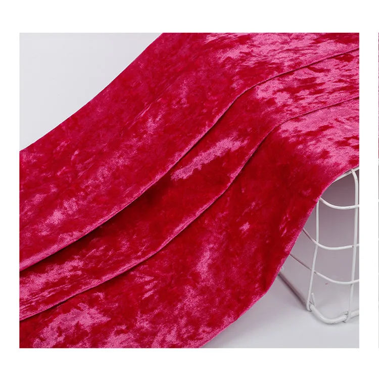 Wide usage high quality warp knitted polyester spandex Ice Velvet Fabric for toy and clothes