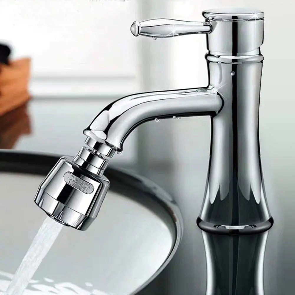 360-Degree Swivel Faucet Extension Kitchen Sink Aerator Faucet Nozzle Faucet Extender for Kitchen, Bathroom