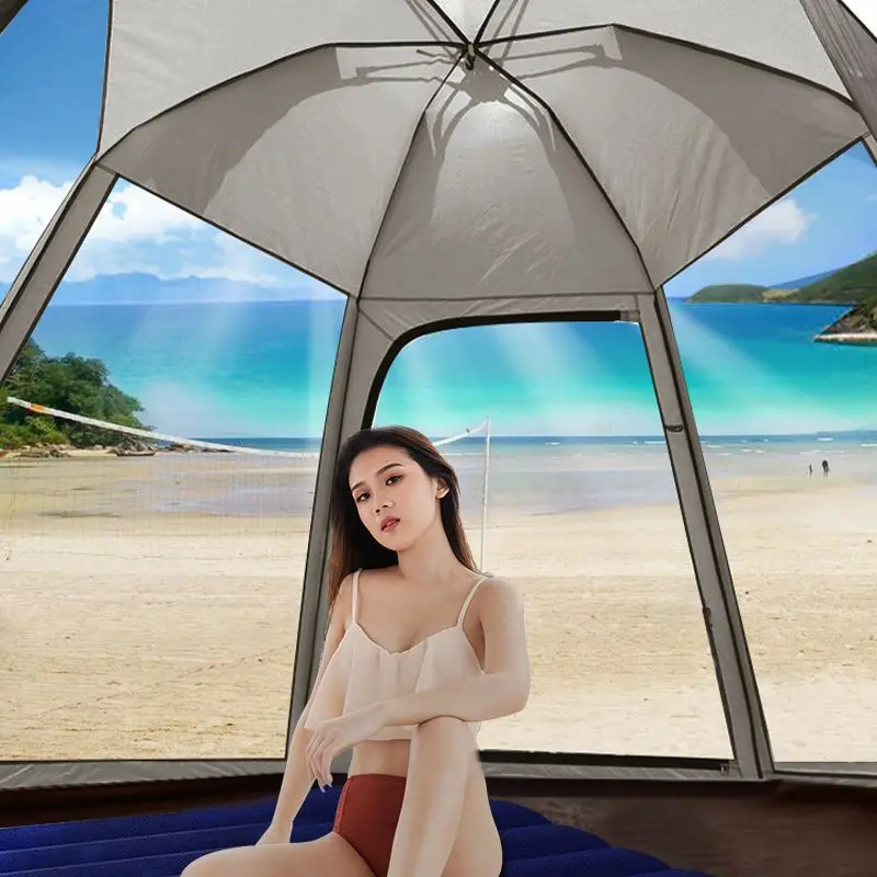 Палатки Glamping для мероприятий водонепроницаемая палатка кемпинга на 12 человек роскошная 3X3 кемпинг открытом воздухе алюминиевый сплав ткань Оксфорд 2 шт. 10 кг
