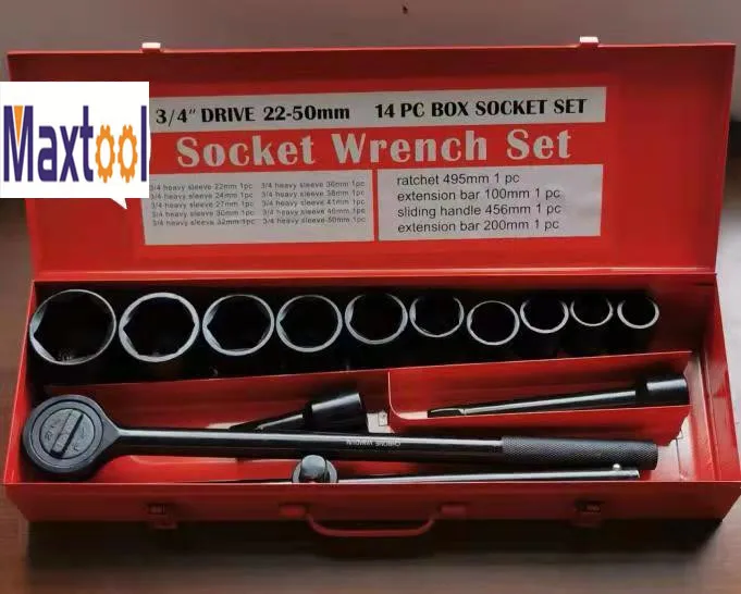 3/4' 14pc socket wrench set 14pc impact socket wrench set hand tools auto repairing tools