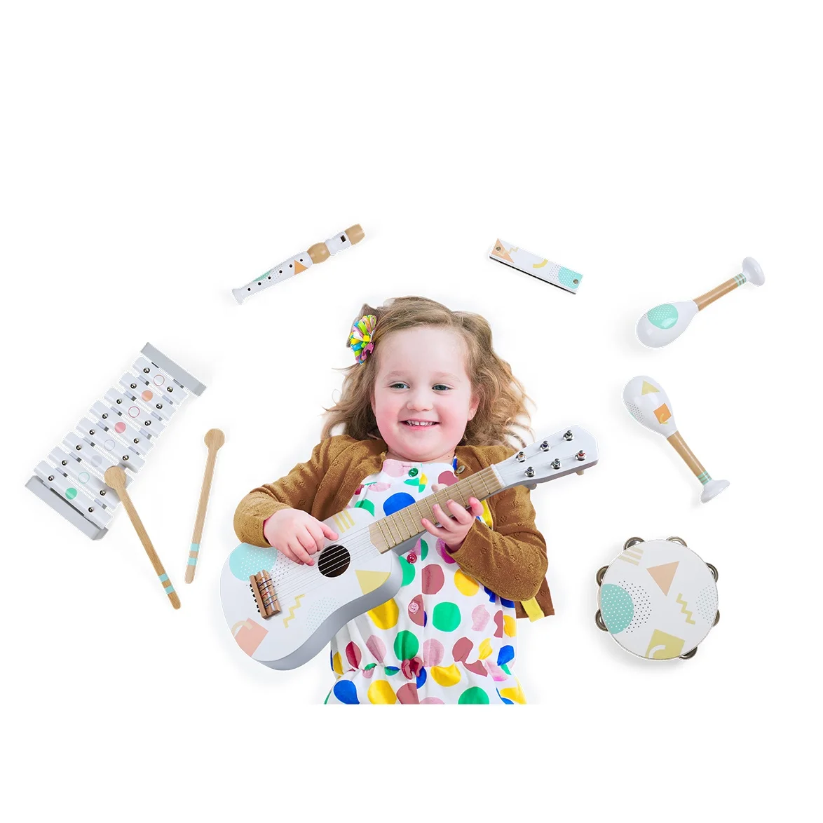 Montessori Toys Educational Toys Musical Wooden Music Set Toy with Multiple Tools for Toddler