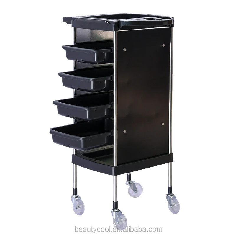 2024 new Manufacturer supply beauty salon equipment barber shop hairdressing salon trolley with wheels