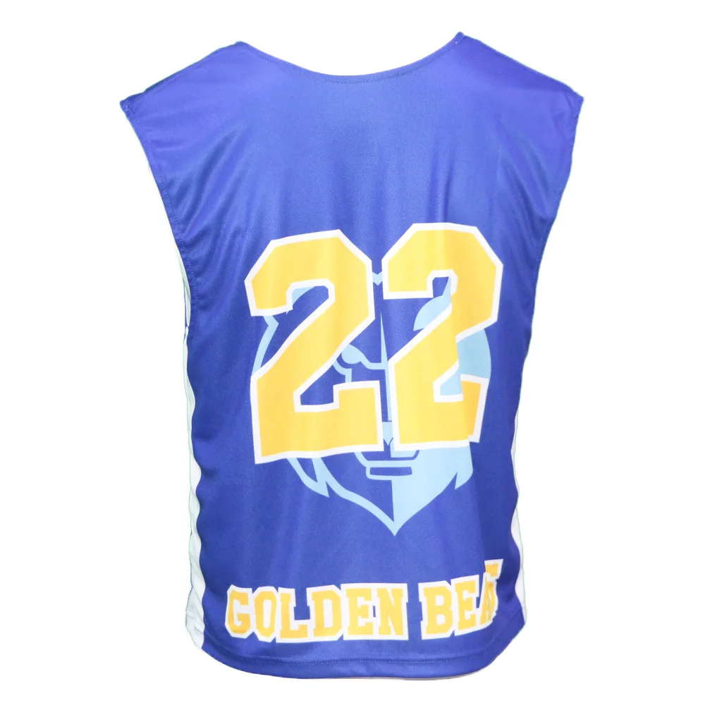 Custom sublimated lacrosse uniforms set  team custom sublimated lacrosse reversible jerseys your own design lacrosse pinnies