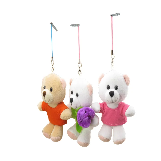 Familiar in oem odm factory eco-friendly custom soft plush bear key chain