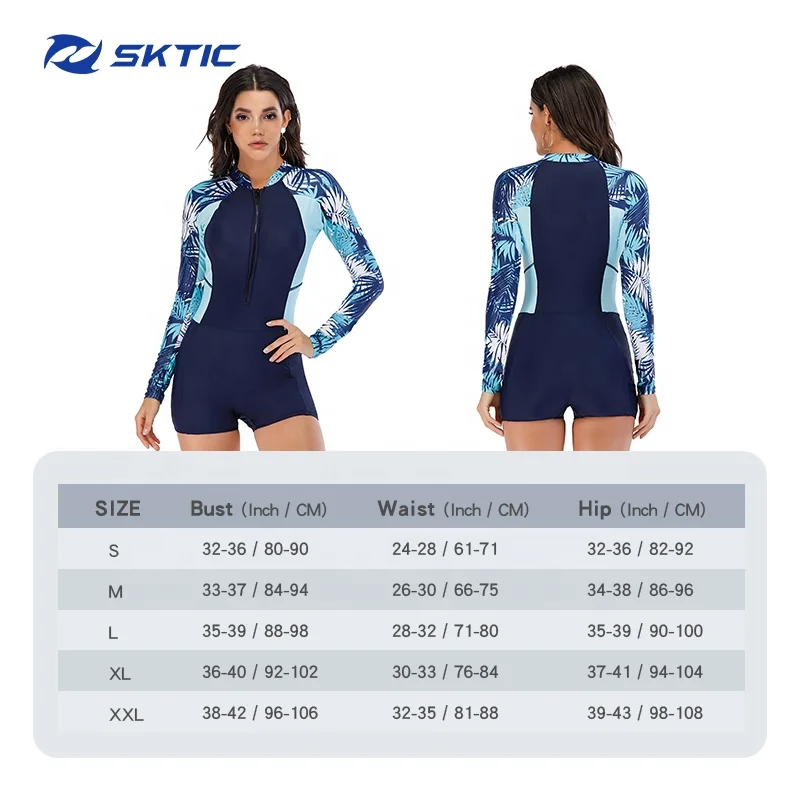 SKTIC пользовательский Печатный 100% полиэстер для девушек сухой костюм серфинга с длинным рукавом Топ гвардия Цельный купальник