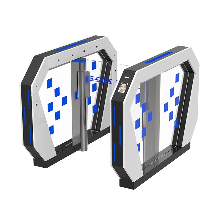 Office Building Entrance Security Automatic Anti Collision Access Control Swing Turnstile Barrier