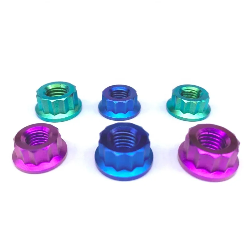 M8 m10x1.25 титановая 12-точечная гайка для звездочки колеса мотоцикла BBS RCS рычаг