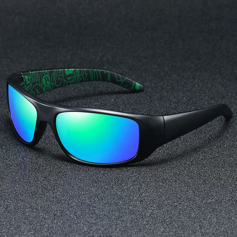 Customized 2024 Fashion Camouflage Sports Cycling Eyewear Sun Glasses UV400 Color Film Fishing Polarized Sunglasses For Men