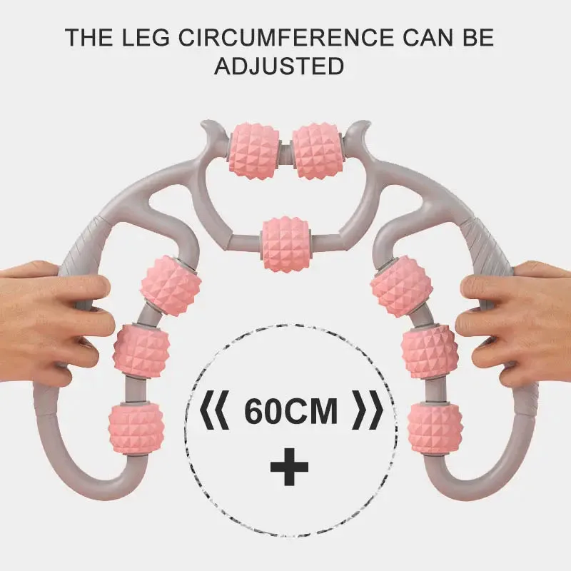 2023 Gym Yoga Pilates Leg U Shape Muscle Massage Roller Ring Clip