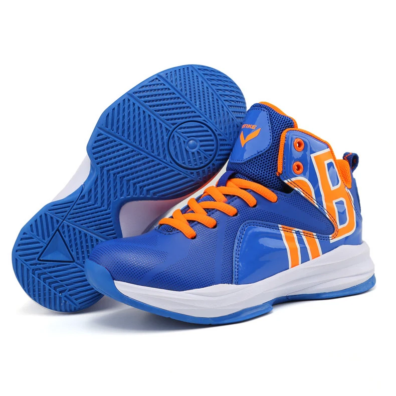 
High quality new styles children boys outdoor oem basketball sports shoes 