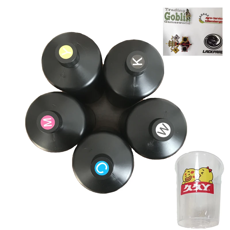 Epson Nozzle for DTF Thermal Transfer UV Film 4720 L1800 DTF 6 Colors UV Ink for Printer 500ml and 1000ml Pigment Inks