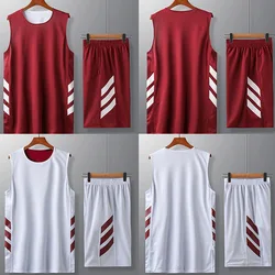 OEM Blank Latest Sublimation Jersey Basketball Print Color Red Dresses Plus Size Design Logo Custom Reversible Basketball Jersey