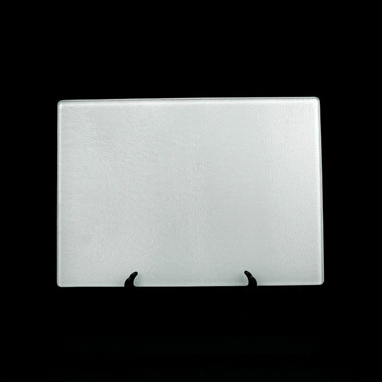 Wholesale Sublimation Blank Glass Cutting Board Personalized Custom Rectangle Round Chopping Cutting Board Kitchenware Supplies