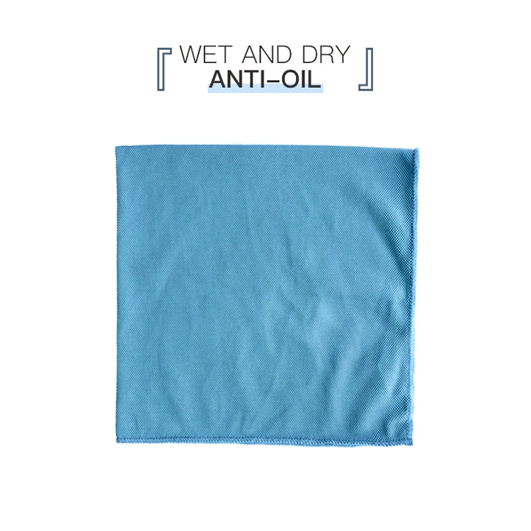 Bearfamily Mesh Wipe Cleaning Cloth Strong Window Glass Kitchen Microfiber Clean Towel