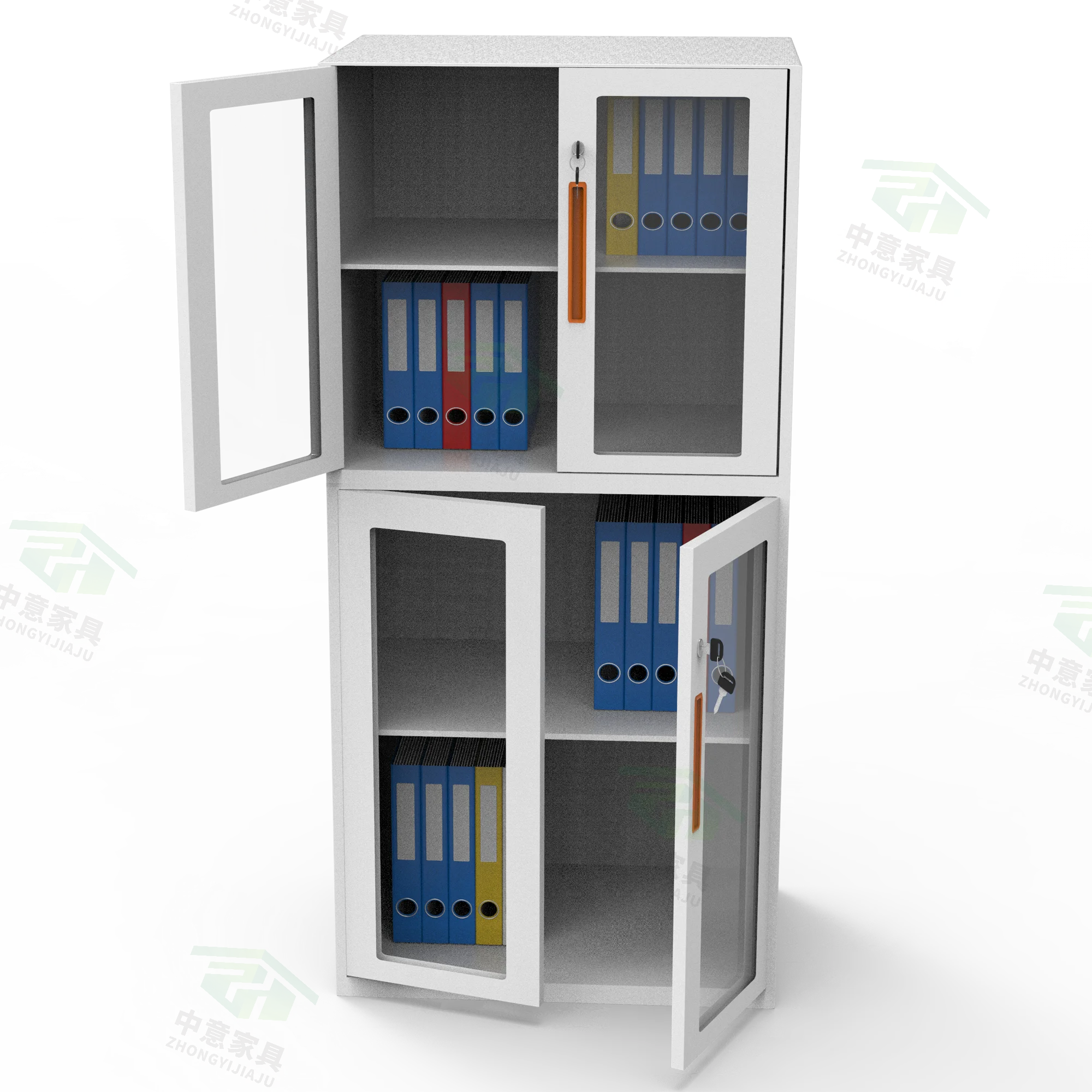 OEM индивидуальный стальной шкаф для хранения документов, белый шкаф для файлов, огнеупорное стекло для шкафа