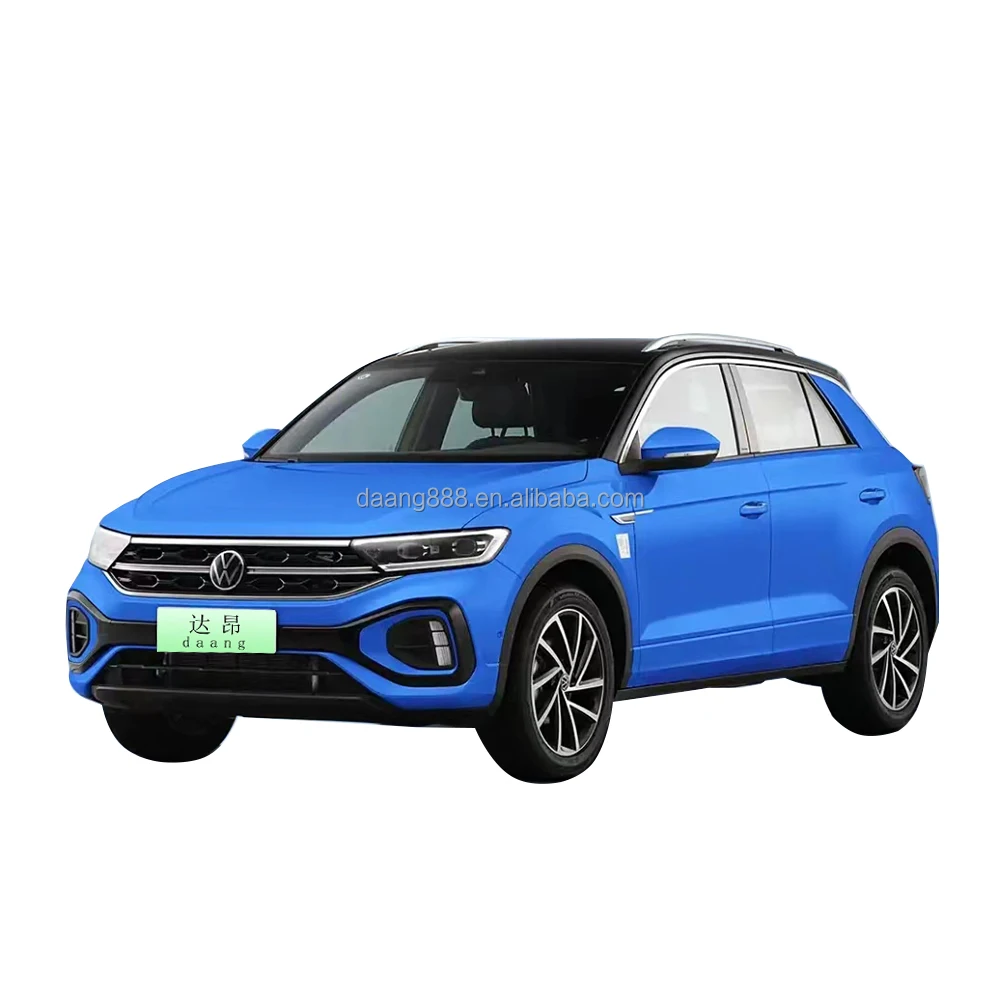 In stock 2024 VW T-ROC LHD gasoline sports new car 5-door 5-seater compact SUV 7-speed DCT turbo engine with panaromic sunroof