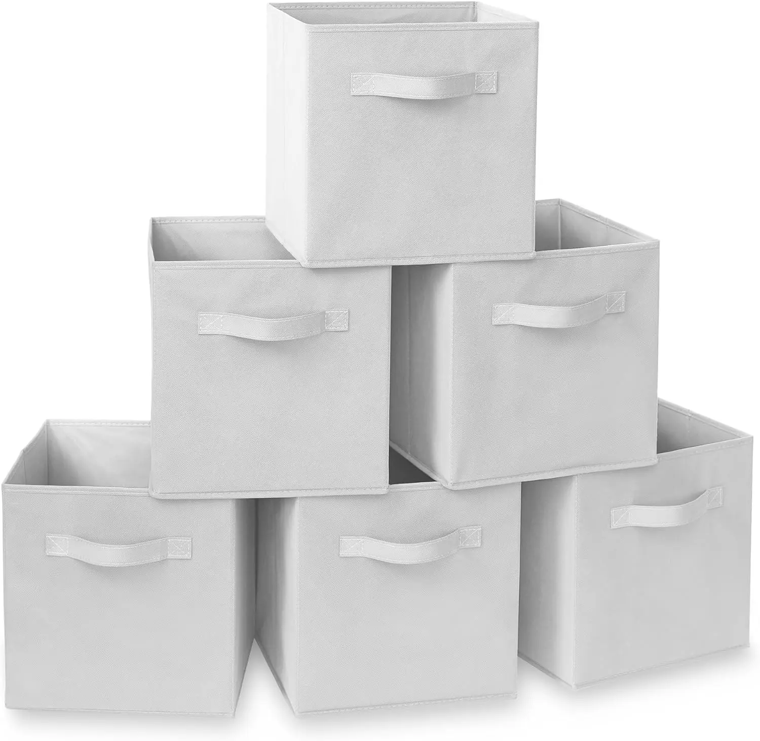 13x13 inch Storage Cubes Foldable Non Woven Storage Box Bins Closet Organizer Wardrobe Clothes Storage Shelves with Handles