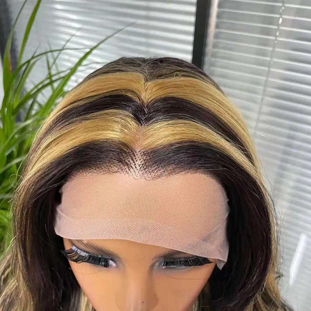 Hottest sale Premium synthetic lace front wigs 13*3 Highlight long wavy futura wholesale synthetic wigs front lace