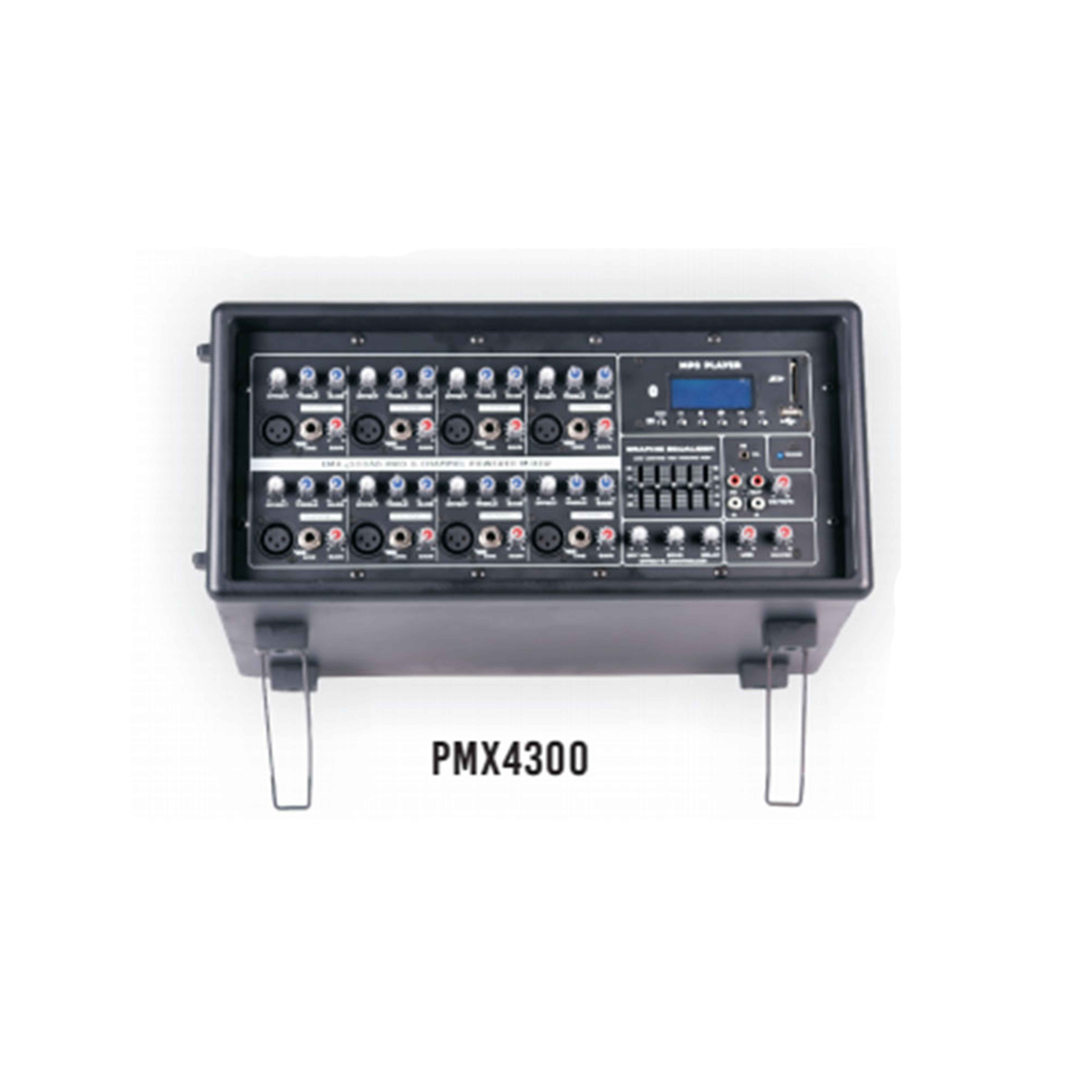 Portable High Power 6 channel power mixer amplifier for DJ