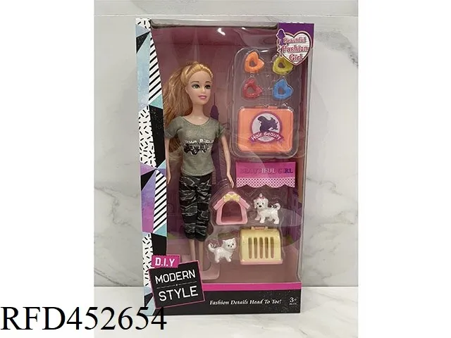 11.5 Inch Fashion Family Dolls Set For Kids Children