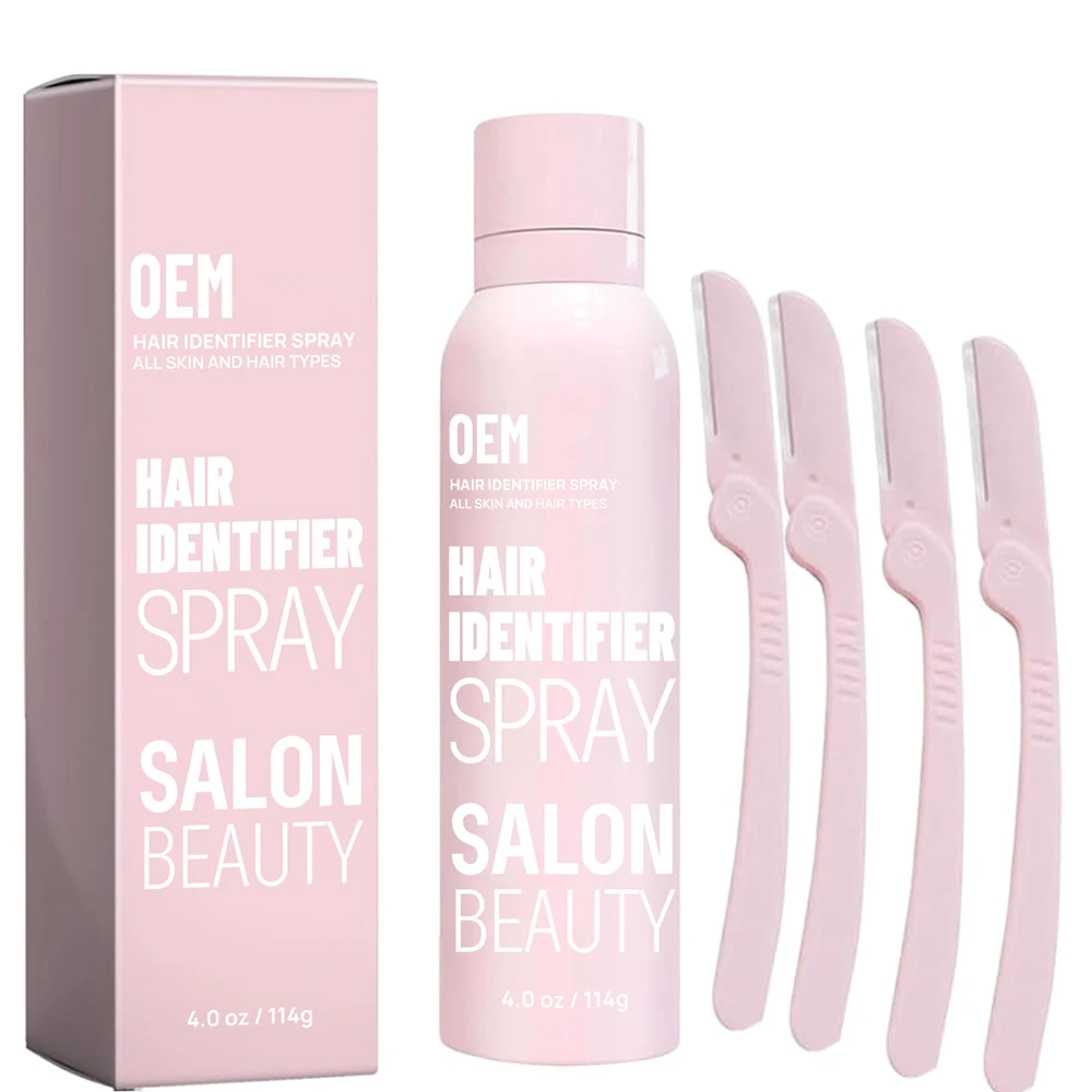 Free Sample Natural Face Identifier Spray For Facial Skin Body Powder Shaving Removal Powder Hair Identifier Spray