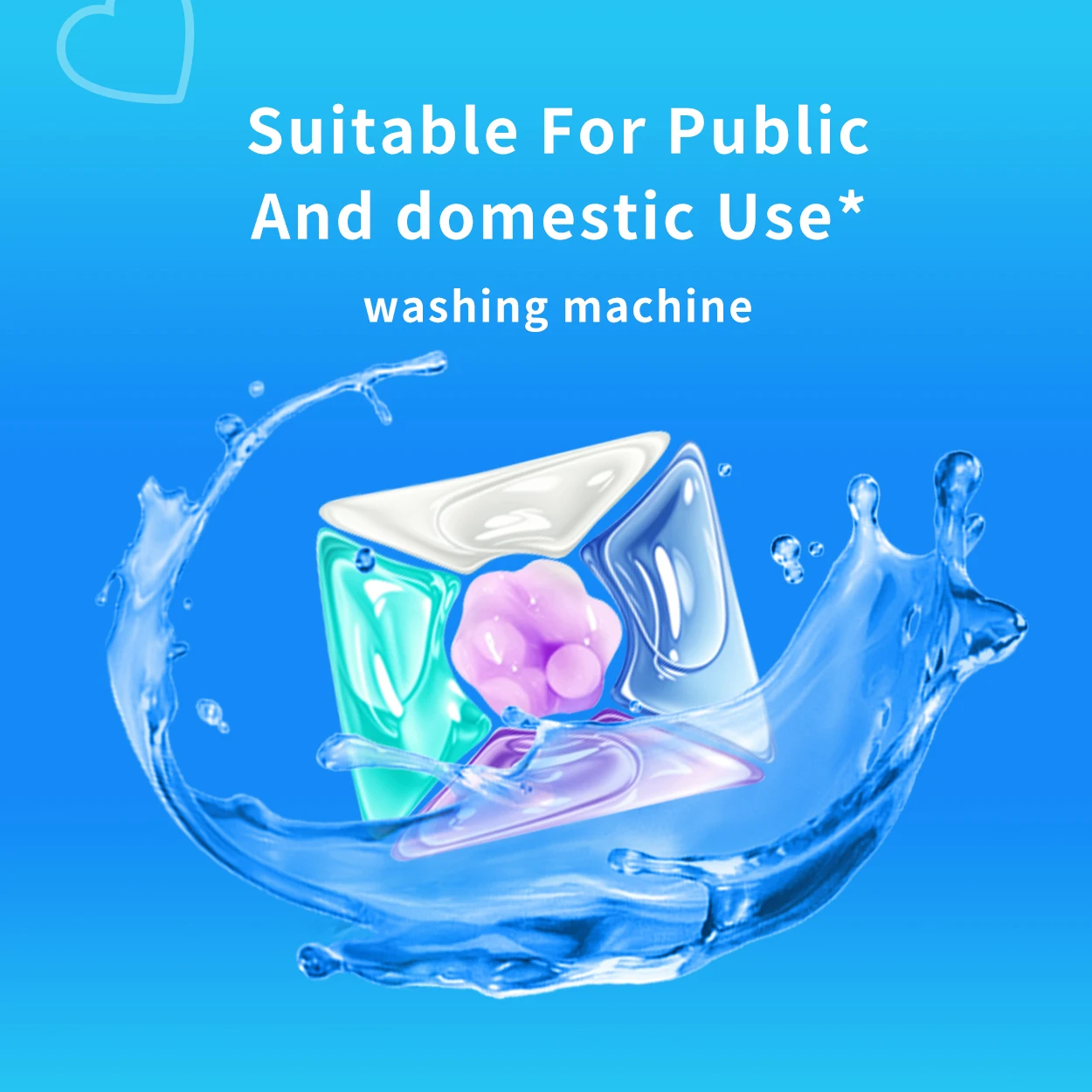 5-in-1 Tough Decontamination Laundry Liquid Capsules with Fragrance Enhancement Beads Disposable Laundry Pods for Apparel Use