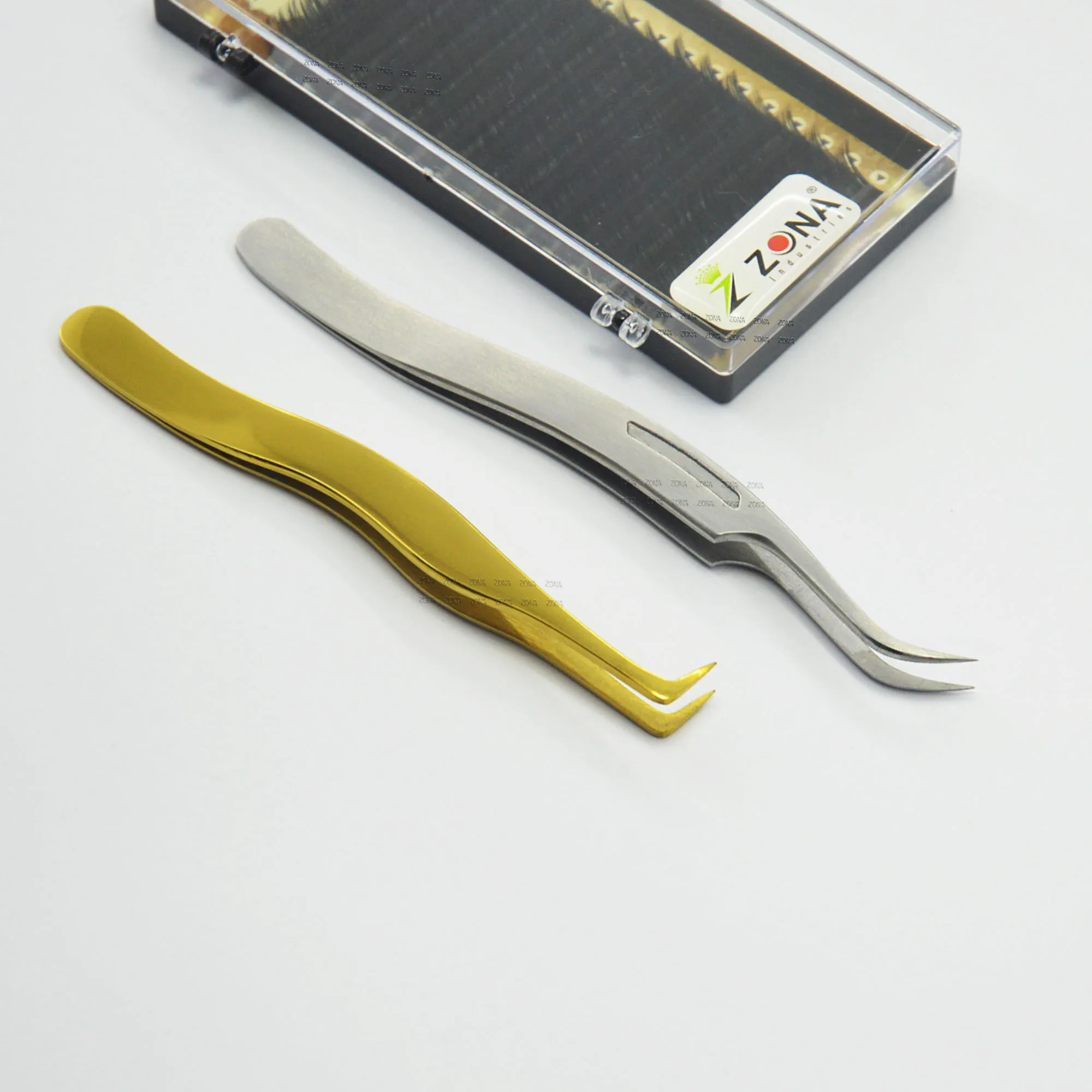 Precision Anti Static Eye Perfection False Extension Applicator Tweezers Solid Stainless Steel Lash Tweezers Manufacturer