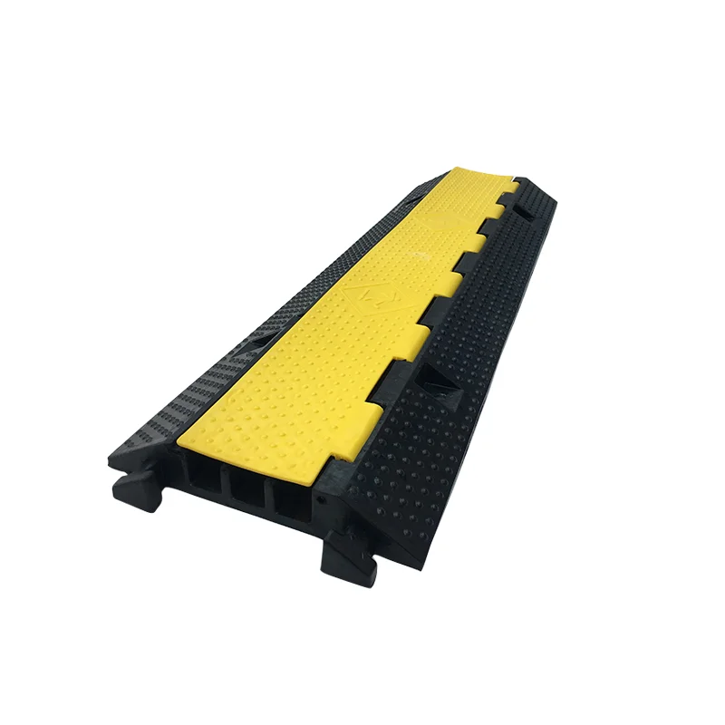 Heavy Duty Outdoor rubber 3 Channel Floor Cable Protector  covers