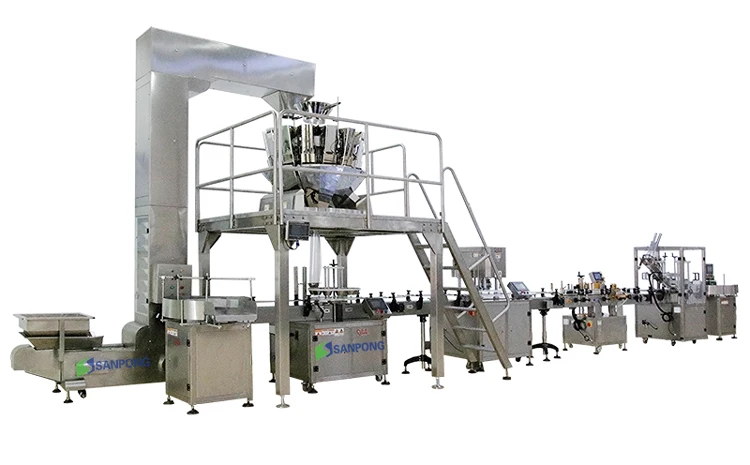 10-14 Heads Combination Scale Affordable And Durable Multi-function Dried fruit Peanut Candy  Packaging Machine
