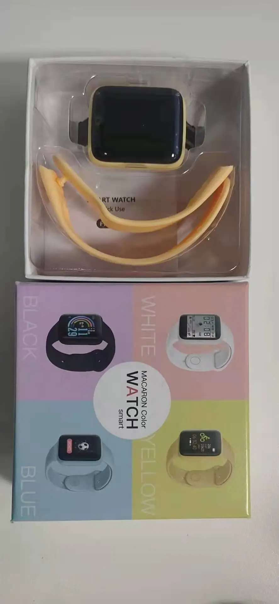 
HOT D20 /Y68 smart watch 2021 ip67 waterproof heart rate blood pressure Fitpro sleep monitor macaron smartwatch D20 D20S Y68S 