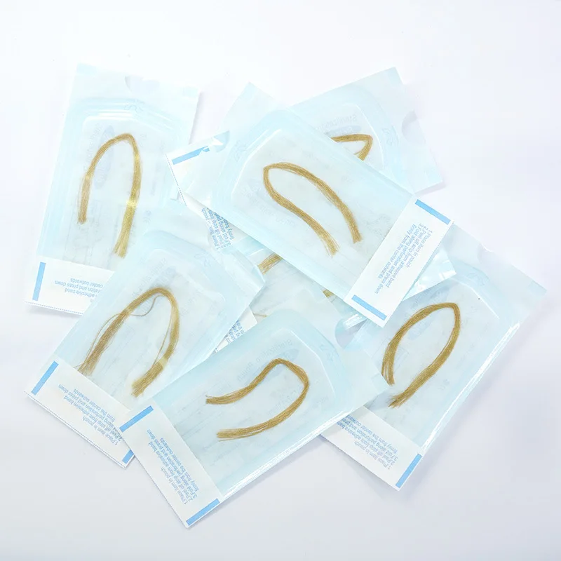 12 шт. Золотая резная линия белка, укрепляющая и улучшающая расслабление и выцветание, тонкие линии ног вороны