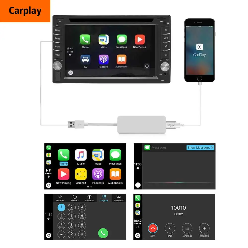  Usb-адаптер carplay высокого качества android мультимедийное видео автомобильный Проводной