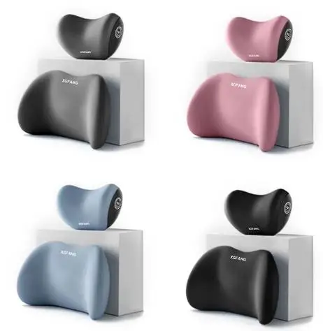 Car headrest and waist rest set