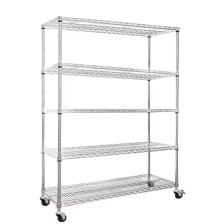 ESD Wire Mesh Shelves Chrome/stainless Steel/metal Kitchen Storage Wire Shelves Rack
