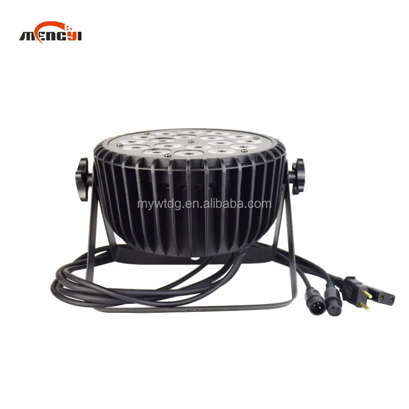 18pcs*10W RGBW Dmx512 Control 4in1/5in1/6in1 Led Flat Slim Ip65 Rgbw + Uv Par Light For Dj Disco Nightclub
