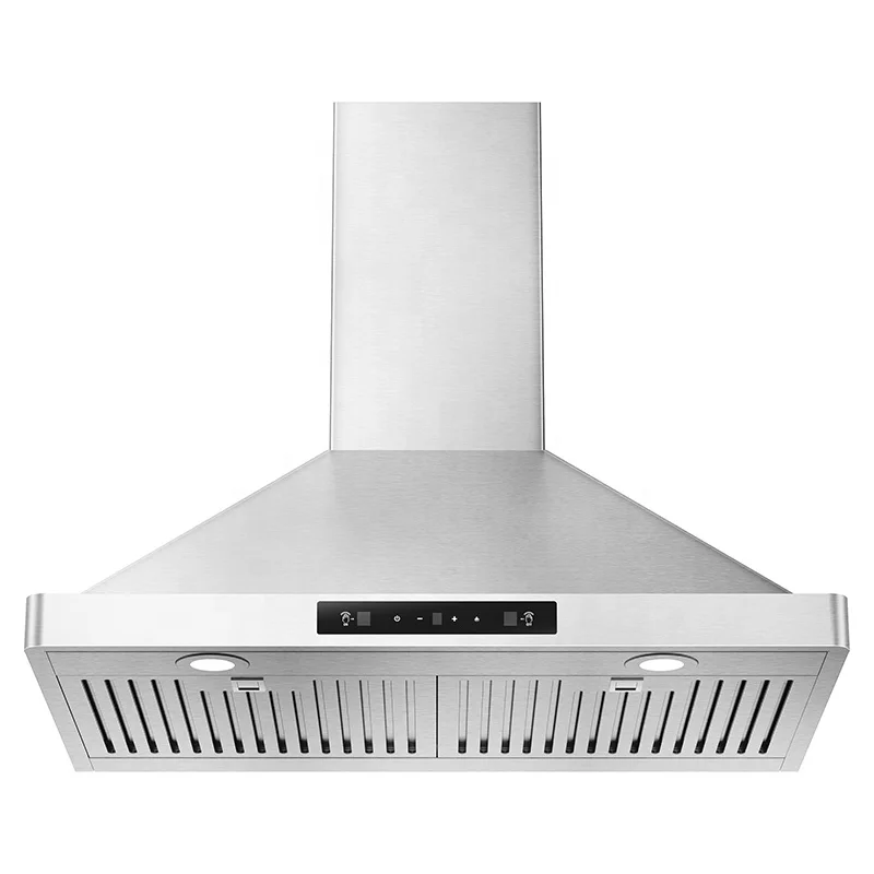 Smart Cooker Hood Kitchen 30 Inch Stainless Steel  Wall Mounted Kitchen Range Hood ventless hood system commercial kitchen