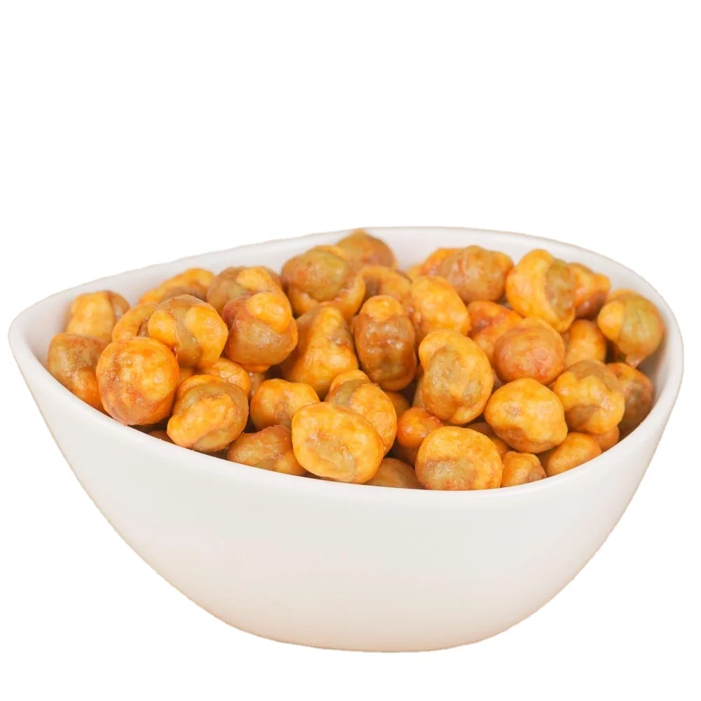 OEM service factory wholesale Delicious Refreshing Natural nutrient-rich BBQ flavor peas snacks