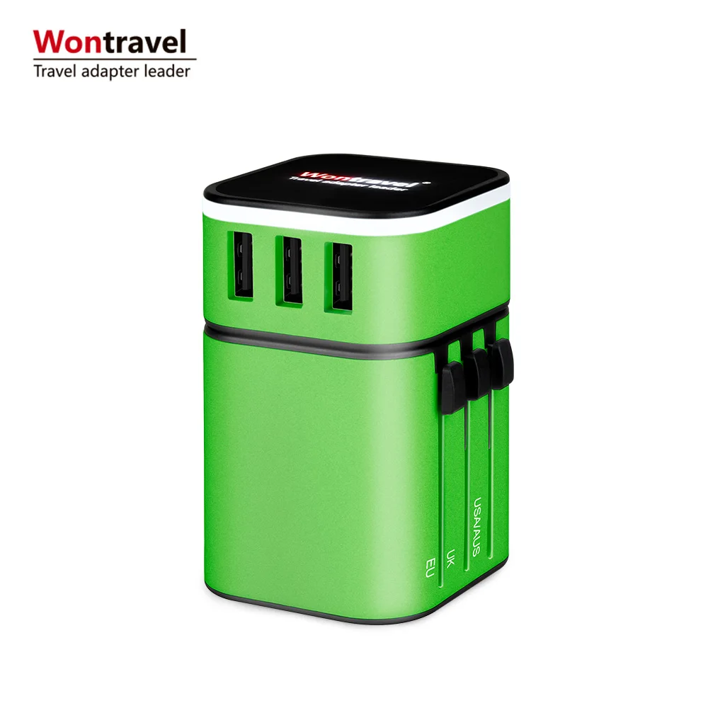 Wontravel hot selling 240v plug adapter all in one electrical items 3 pin power adapter