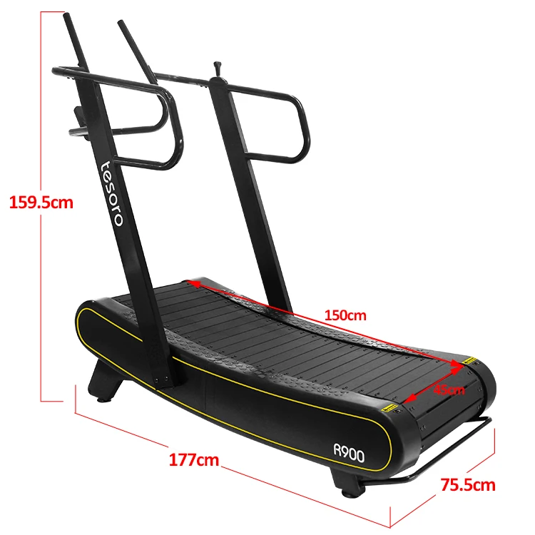 R900 commercial gym equipment woodway treadmill running machine cardio training for body building with OEM service