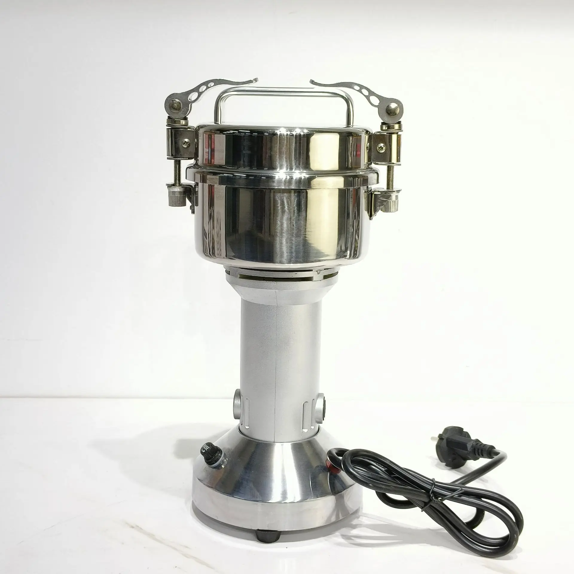 Silver Crest 250g 1200W Electric Grain Mill Grinder Commercial Spice Grinders Stainless Steel Pulverizer Powder Machine