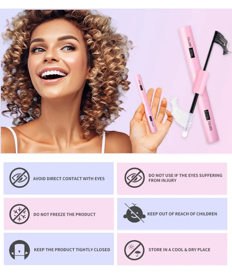 2 in 1 Double Headed Strong Bond and Seal Glue Hold for 72 h Waterproof Long-Lasting Material for Lash Glue
