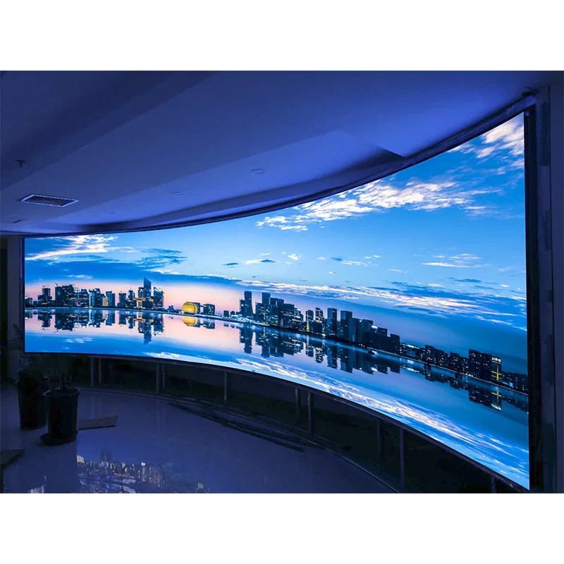 Curved LED Display Indoor P2 P2.5 P3 P4 Soft LED Module Flexible Led screen Cabinets can be customized for size