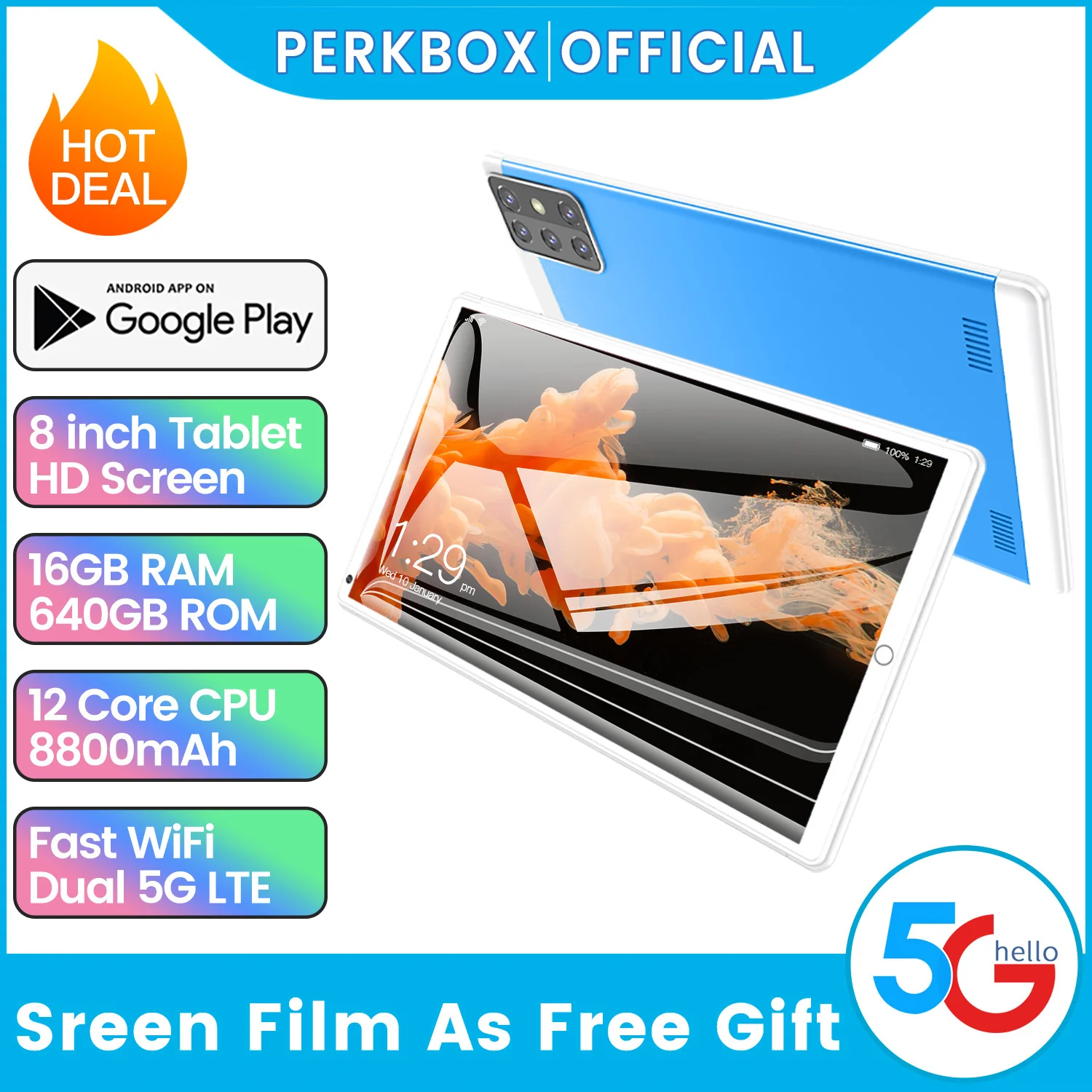  M Amazon Android Tablet PC Oem Smart Home 8 Inch Earphone Camera USB WIFI Status Wall Jack Power fingerprint Mini