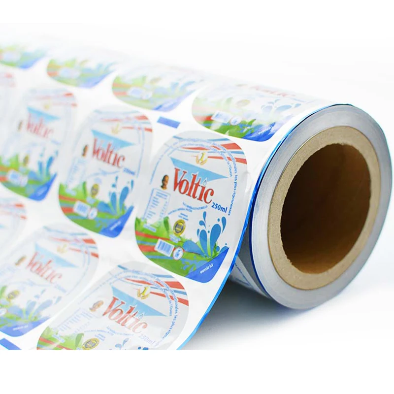 Easy Open End pp pet water cup alu Aluminium-Plastic foil lid sealing