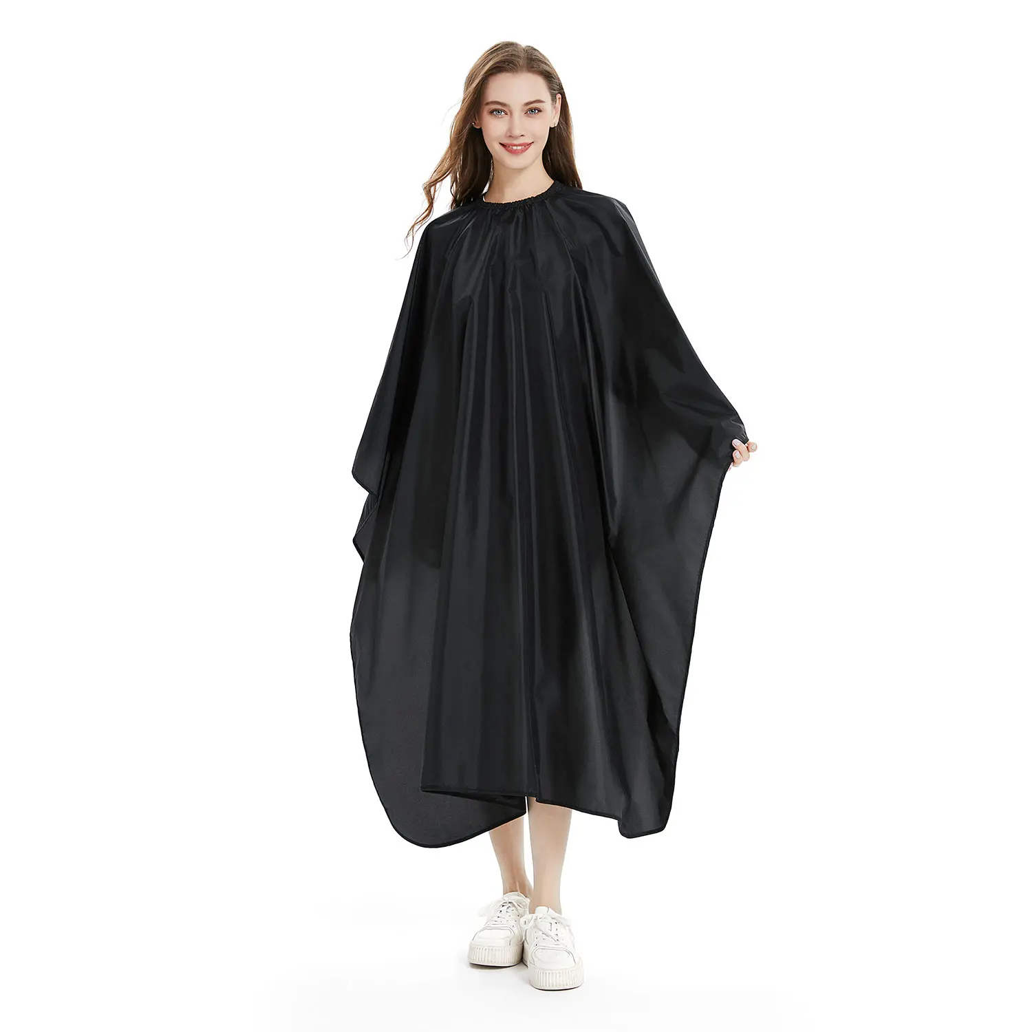 Factory Price Polyester Barber Cape, Custom LOGO Hairdressing Accessories Coloring Cape For Beauty Salon 140A