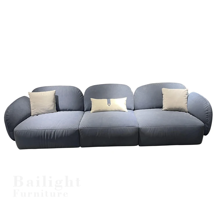 Luxury Living Room Sofa Leather Soft Sofa coach for Sale