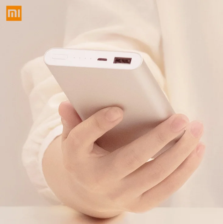  Внешний аккумулятор Xiao mi Power Bank 2 10000 мАч 15 Вт быстрая зарядка PLM09ZM с двумя USB-выходами для