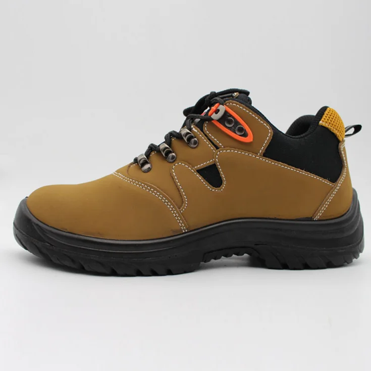 High Quality Factory Safety Shoes Nubuck Safety Footwear PU Sole Injection Steel Toe Work Shoes