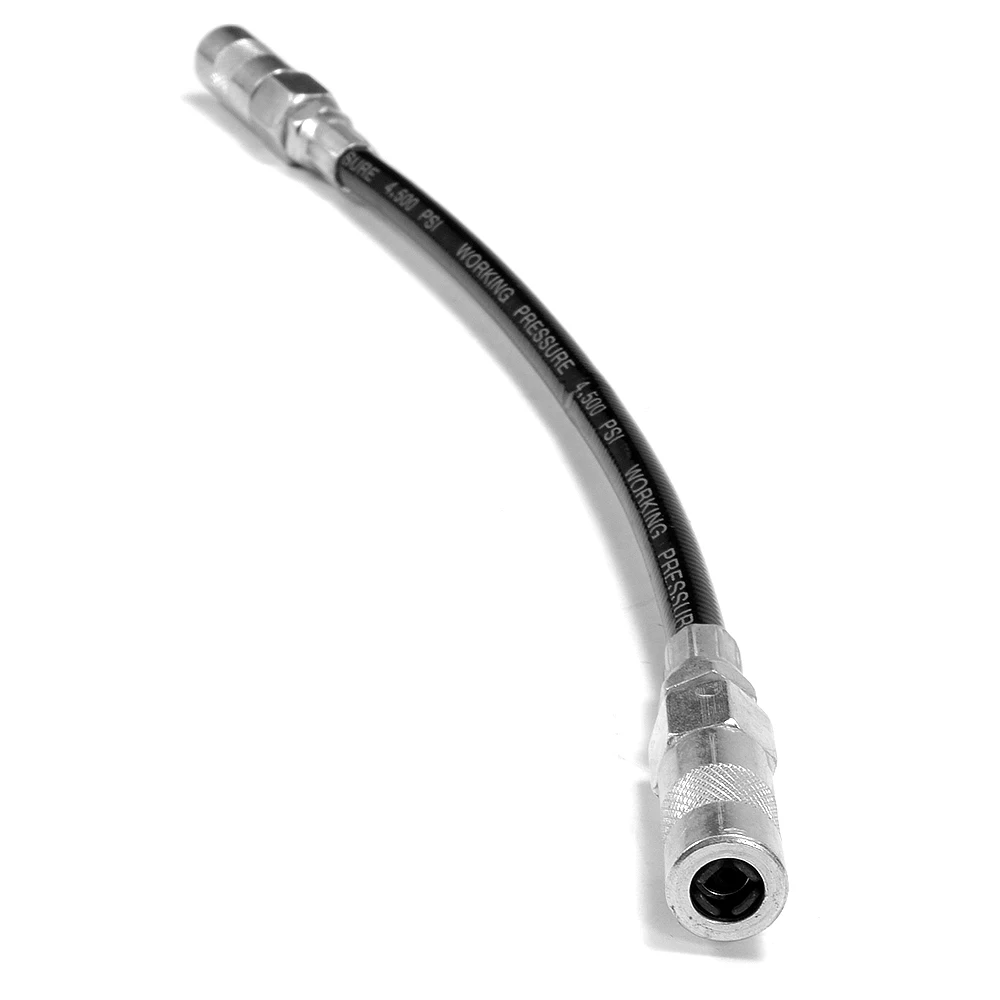 Grease Gun Nipple Pipe Coupler Lubrication Tool High Pressure Rubber Oil Grease Gun Flexible Hose with Connector